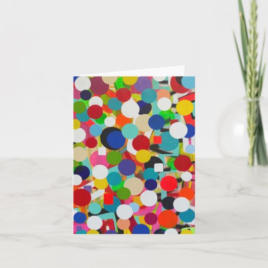 上へノート遠くにカー空白のド サンキューカード (正面)