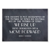 上へ上へ移動と前方へ移動の感動的引用文 フォトプリント            (正面)