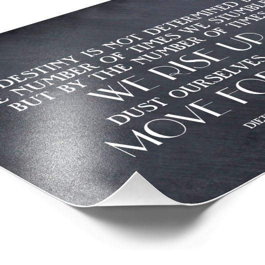 上へ上へ移動と前方へ移動の感動的引用文 フォトプリント            (角)