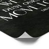 上へ上へ移動と前方へ移動の感動的引用文 ポスター (角)