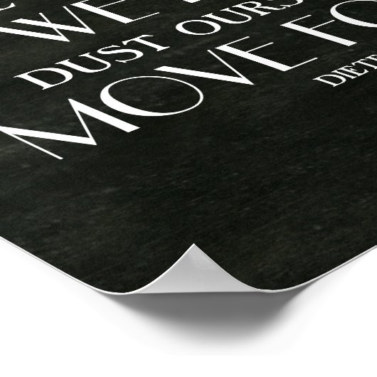 上へ上へ移動と前方へ移動の感動的引用文 ポスター (角)