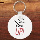 上へ！滑空機 キーホルダー (正面)
