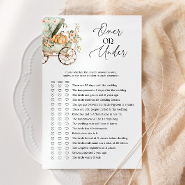 上または下の秋小さなかぼちゃ赤ちゃんシャワーゲーム