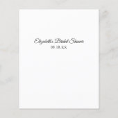 上または下 |ブライダルシャワー (裏面)