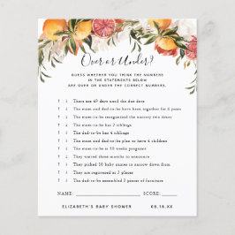 上または下 |赤ちゃんシャワーゲーム