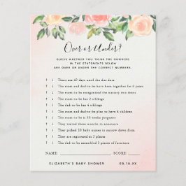 上または下 |赤ちゃんシャワーゲーム