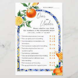 上または下Spritz地中海のブライダルゲーム