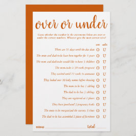 上まシンプルたは下の |秋オレンジゲームカード