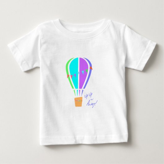 上りおよび遠くにの上! ベビーTシャツ (正面)