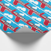 上りおよび遠くにの上 ラッピングペーパー (角)