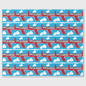 上りおよび遠くにの上 ラッピングペーパー (フラット)