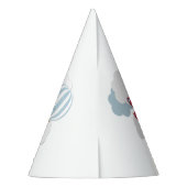 上りおよび遠くにの上! 飛行機の誕生会の帽子 パーティーハット (裏面)