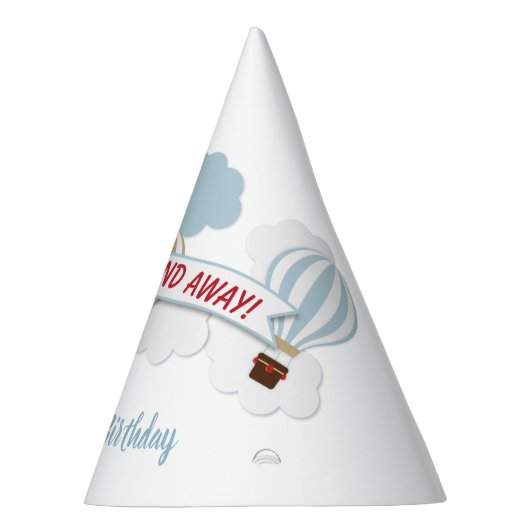 上りおよび遠くにの上! 飛行機の誕生会の帽子 パーティーハット (右)