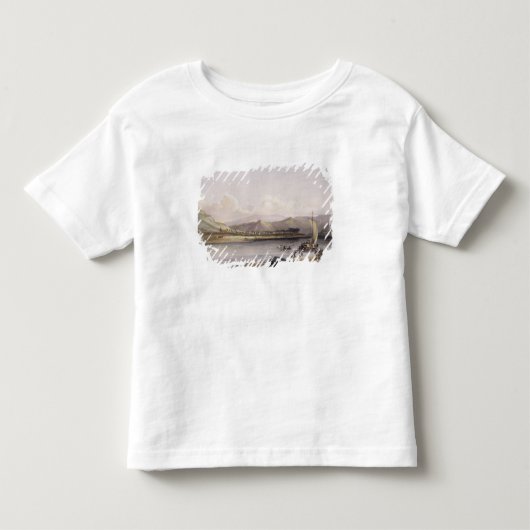 上りの草原のグロVentresのキャンプ トドラーTシャツ (正面)