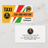 上りカラフル下りタクシー路線 名刺 (正面/裏面)