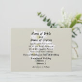 上を向く小さなデイジーのウェディング用品 招待状 (スタンド正面)