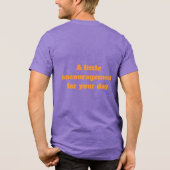 上を向こうチャーリー トライブレンドTシャツ (裏面)