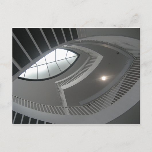 上を熱狂する見上げる階段 ポストカード (正面)