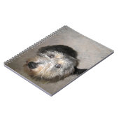上を見上げるかわいい犬 ノートブック (左側)