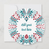 上ソル/Hello, Upper Sorbian Weihnachten Greeting シーズンカード (裏面)