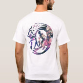 上ノッチDa波(銀河系) Tシャツ (裏面)