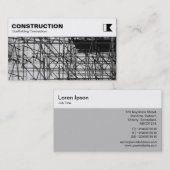 上パネル-建設-足場写真 名刺 (正面/裏面)