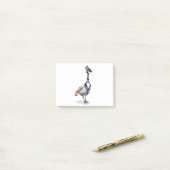 上ビクトリアン帽のガチョウ ポストイット (デスク上)