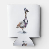 上ビクトリアン帽のガチョウ 缶クーラー (裏面)