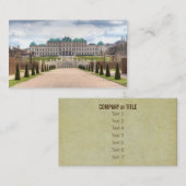 上ベルヴェデーレウィーンオーストリア 名刺 (正面/裏面)