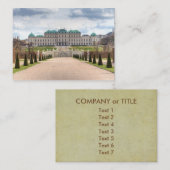 上ベルヴェデーレウィーンオーストリア 名刺 (正面/裏面)