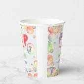 上ポップ・アートのだ！シャボン玉の誕生日キッド 紙コップ (右)