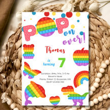 上ポップ・アートのだ！パステルポップ・アートのイット誕生日キッズ