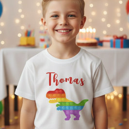 上ポップ・アートのだ！パステルポップ・アートの・イット・ディノ・ボーイ Tシャツ