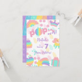 上ポップ・アートのだ!パステルポップ・アートのitハッピーバースデーkid カード (正面/裏面インサイチュ)