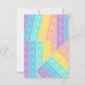 上ポップ・アートのだ!パステルポップ・アートのitハッピーバースデーkid カード (裏面)