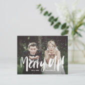 上メリーがれ！ |新婚のクリスマス写真 シーズンポストカード (スタンド正面)