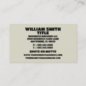 上モダンのピアノの飛んでいるレッスン 名刺 (裏面)