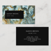 上モダン手 名刺 (正面/裏面)