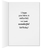 上ヨセミテ滝誕生日カード (内側 (右))