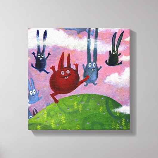 上下に キャンバスプリント (正面)