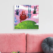 上下に キャンバスプリント (インサイチュ (リビング))