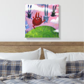 上下に キャンバスプリント (インサイチュ (寝室))