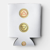 上下のゴールデンエレベータボタン 缶クーラー (正面)