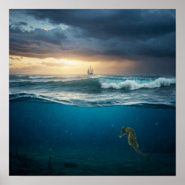 上下の水平 ポスター