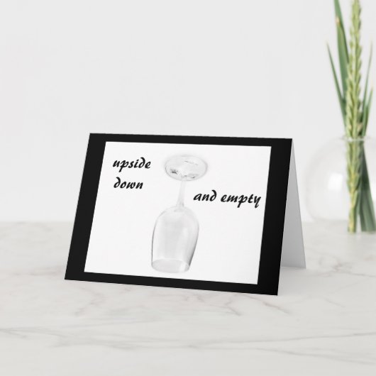 上下反転と空=グループ誕生日 カード (正面)