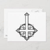 上下反転のクロスパターン ポストカード (正面/裏面)