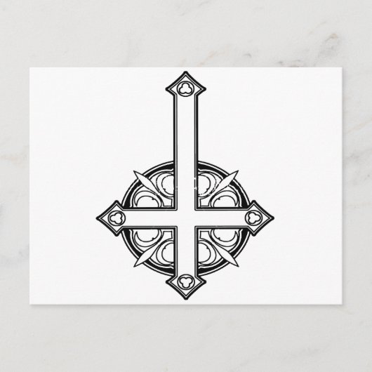 上下反転のクロスパターン ポストカード (正面)