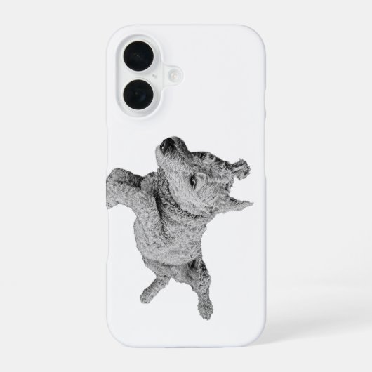 上下反転スマイル iPhone 16ケース (裏面)