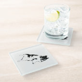 上下反転チャーム ガラスコースター (アングル)