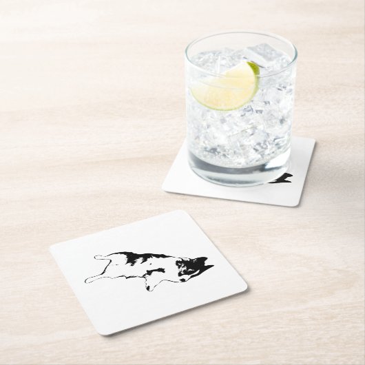 上下反転チャーム スクエアペーパーコースター (インサイチュ)